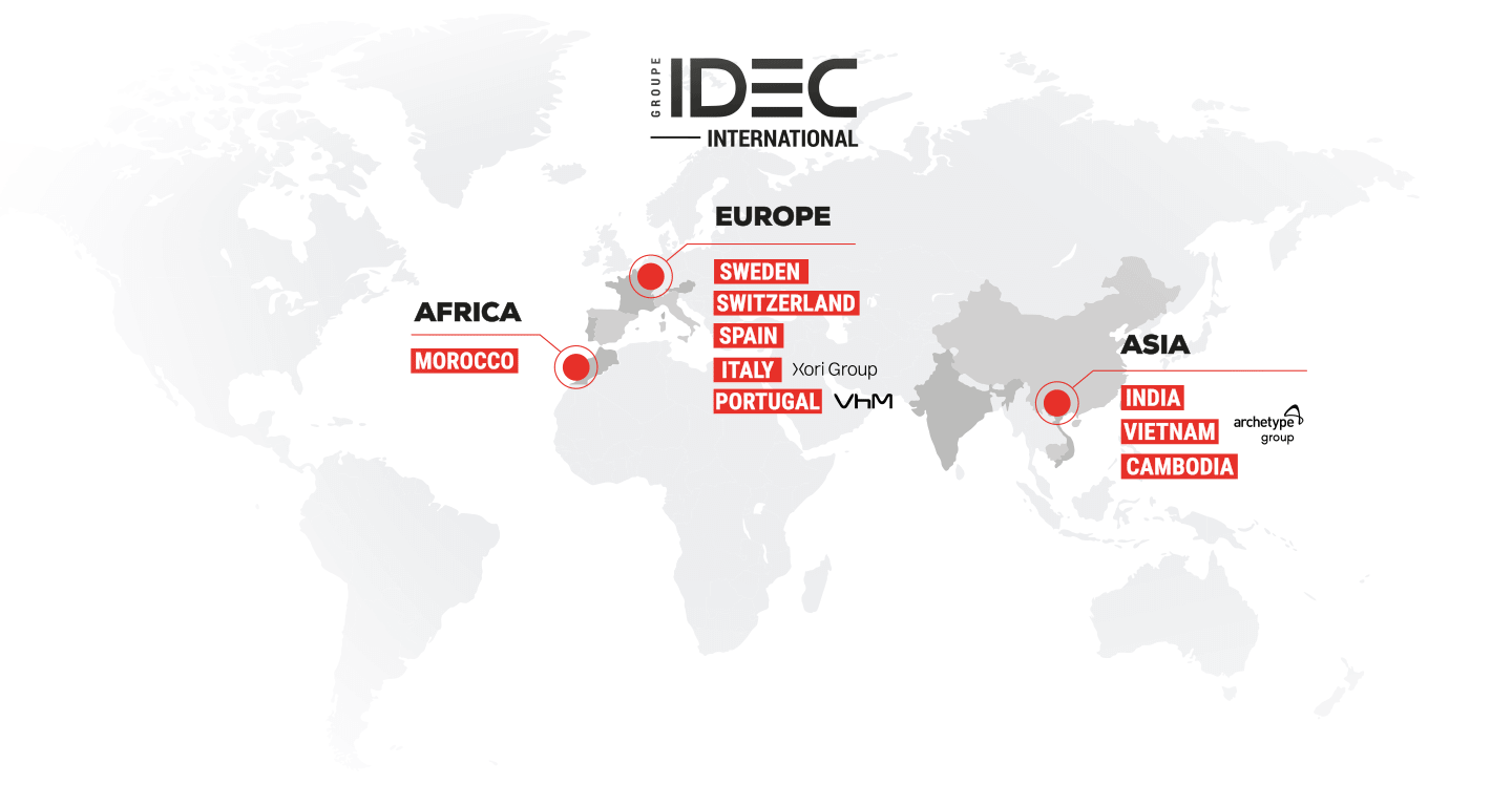 Carte Groupe Idec International