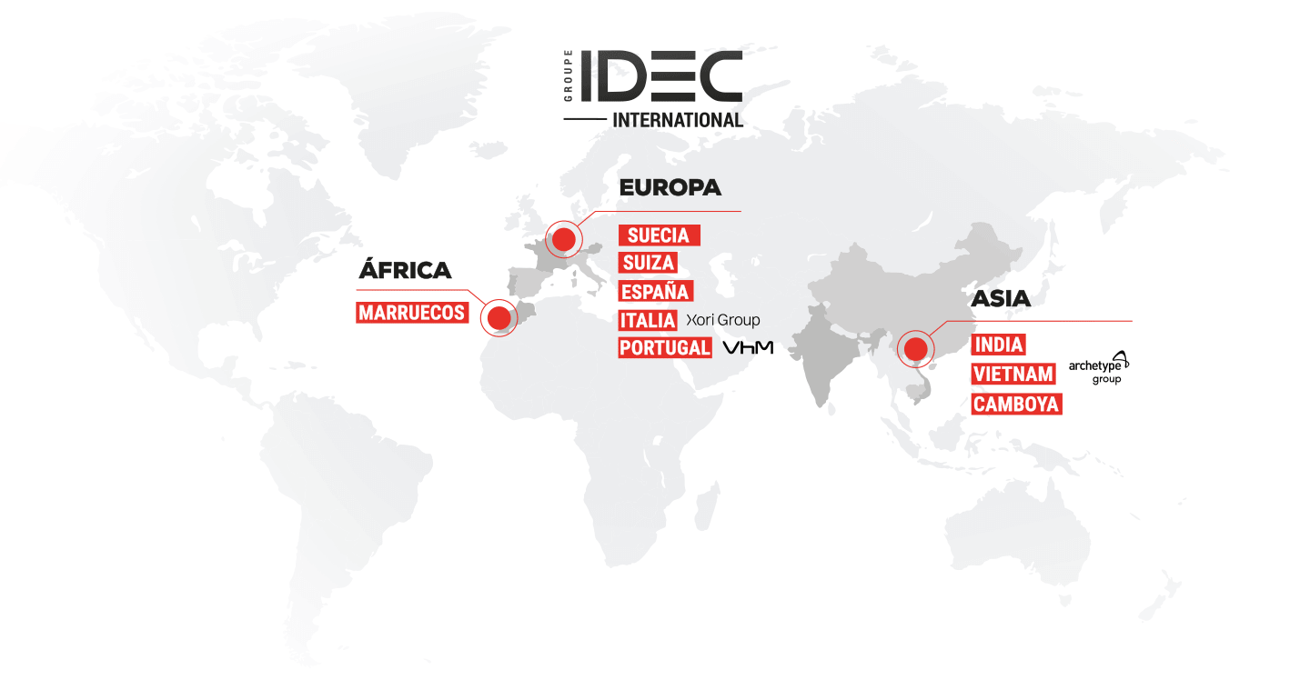 Carte Groupe Idec International